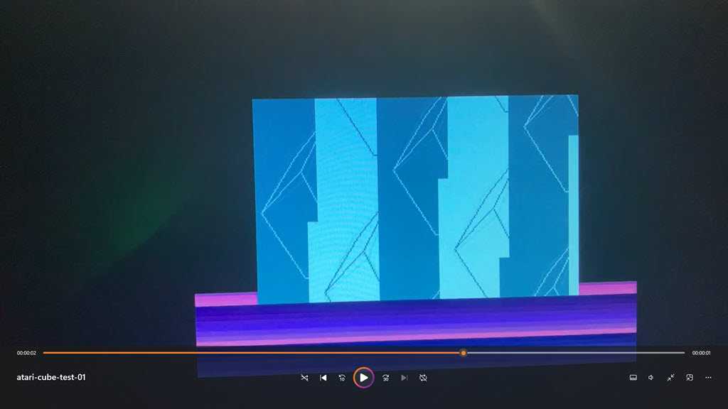 Realtime cube work in progress on the Atari 8-bit